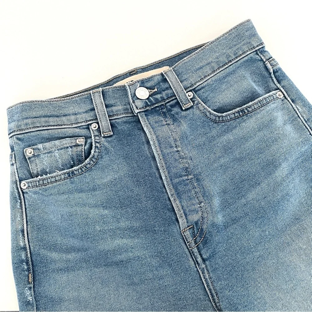 Grlfrnd The Piper Super High Rise Stretch Slim Crop in La Jolla - Picture 3 of 13